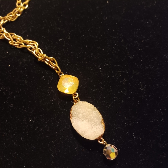 32" JM chain with stone Pendant - Picture 4 of 5